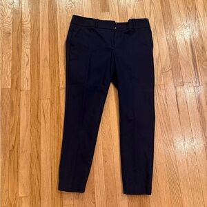 LOFT Marisa Skinny Pants Navy Blue Size 10